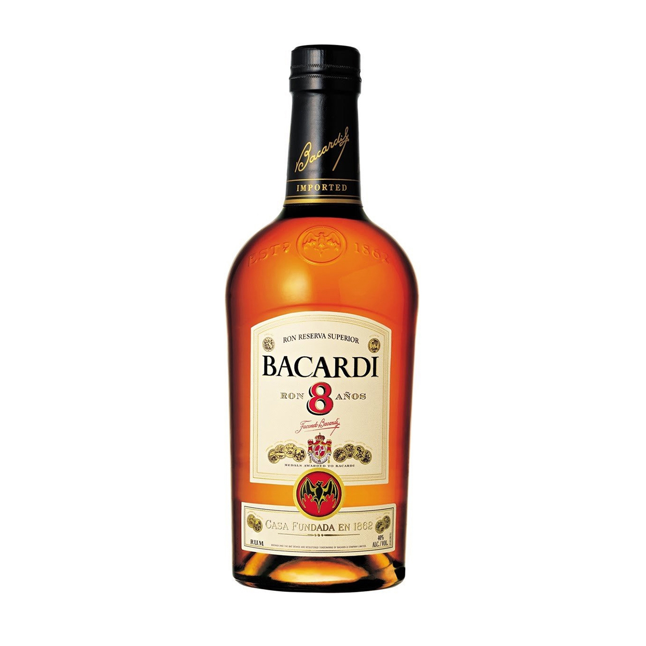 Bacardi  DARK RUM 8 Anos 1000 ml