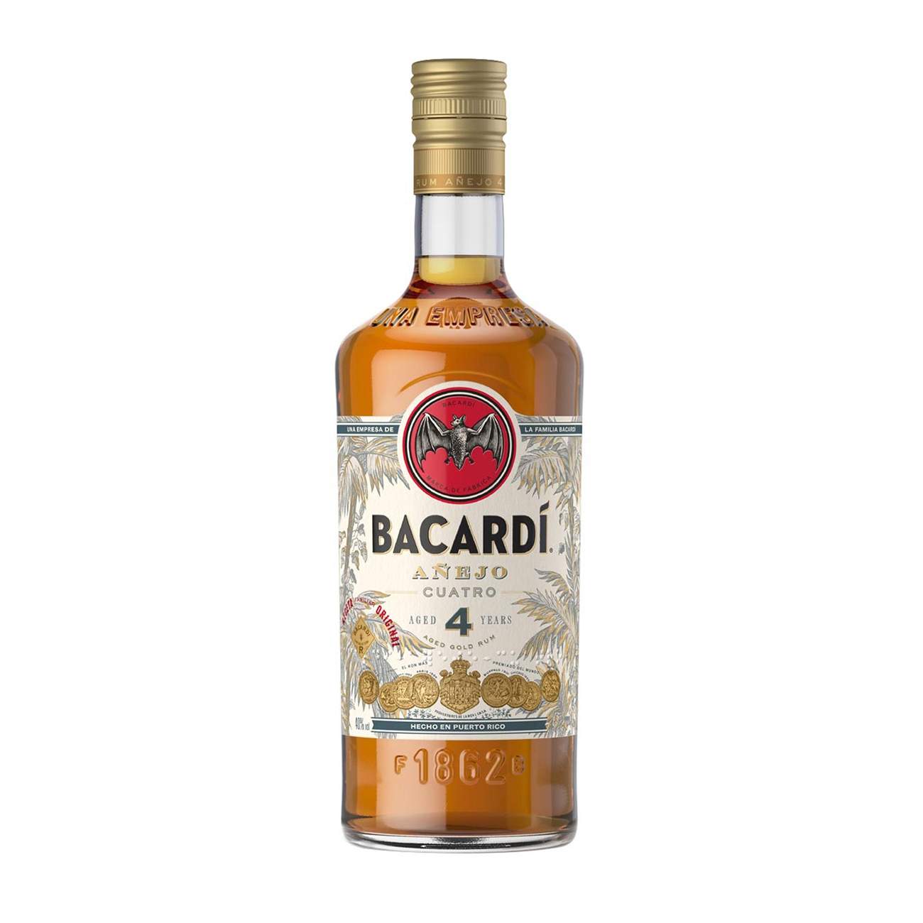 Bacardi  DARK RUM Anejo Cuatro 1000 ml