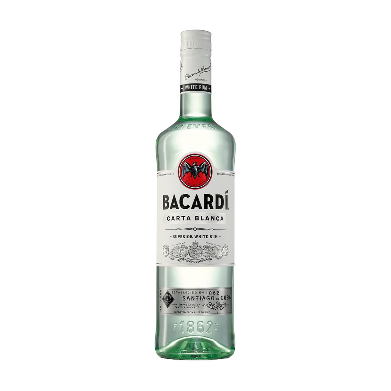 Bacardi  WHITE RUM Carta Blanca 1000 ml