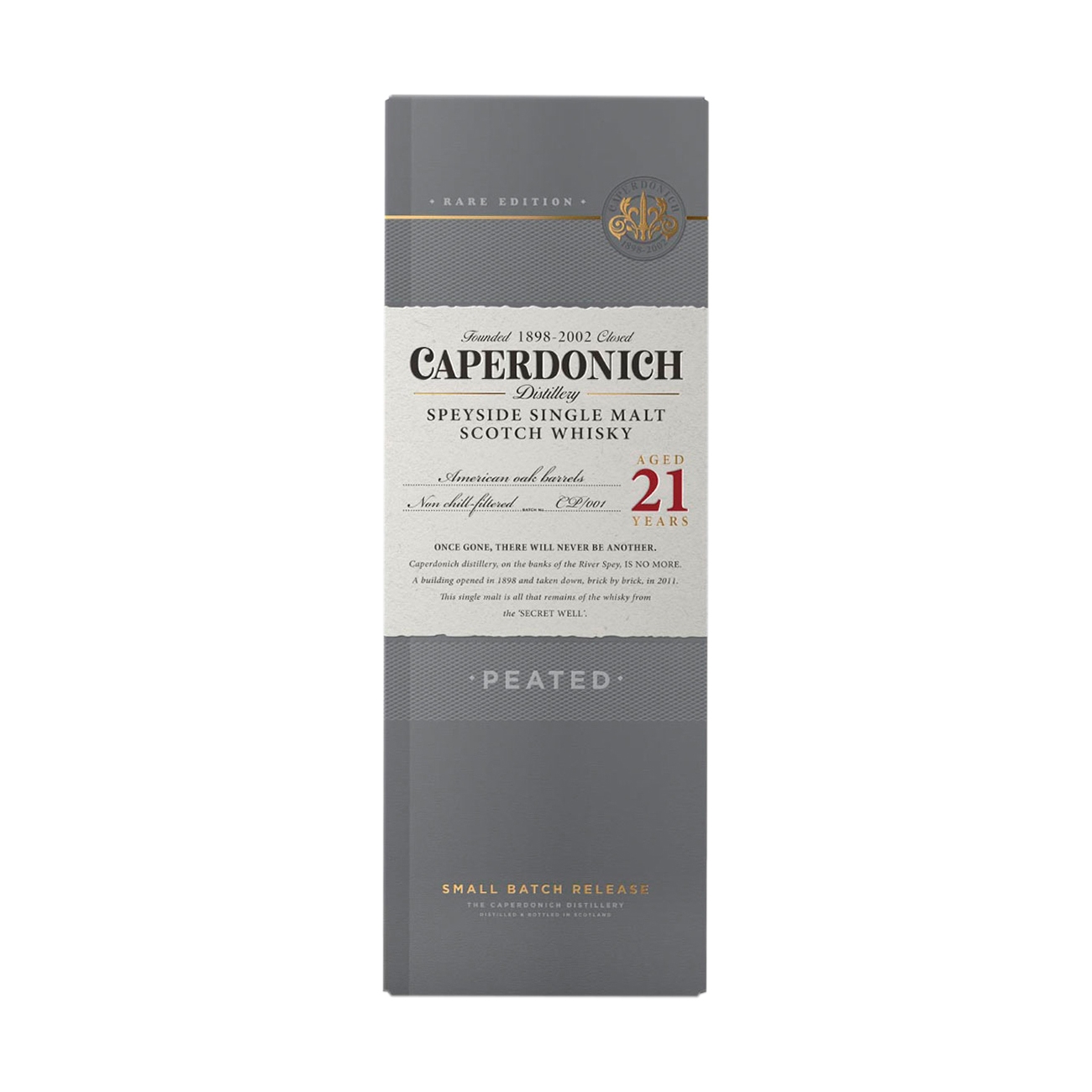 Caperdonich SINGLE MALT 21 Years Old Peated Speyside 700 ml