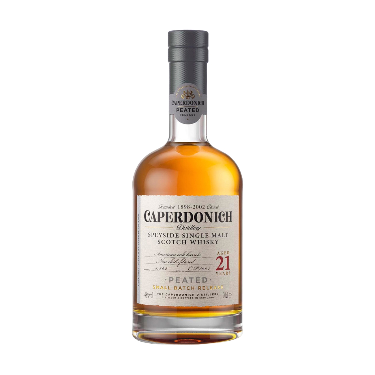 Caperdonich SINGLE MALT 21 Years Old Peated Speyside 700 ml