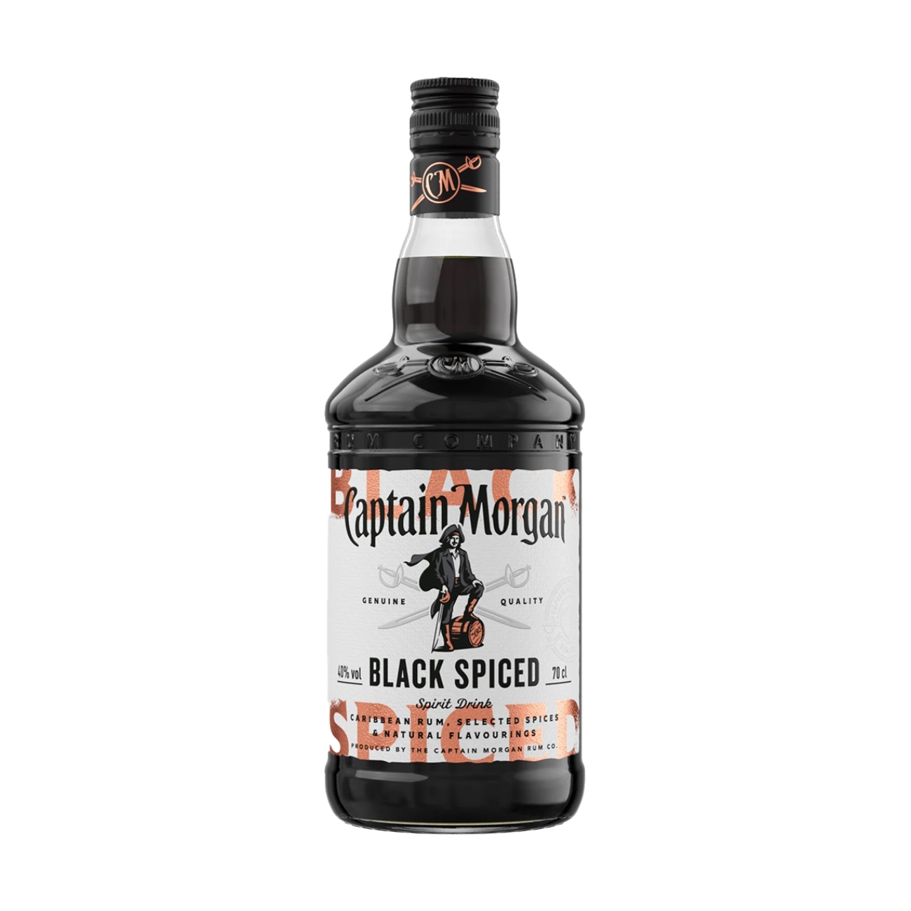 Captain Morgan  BLACK RUM Black Spiced  1000 ml
