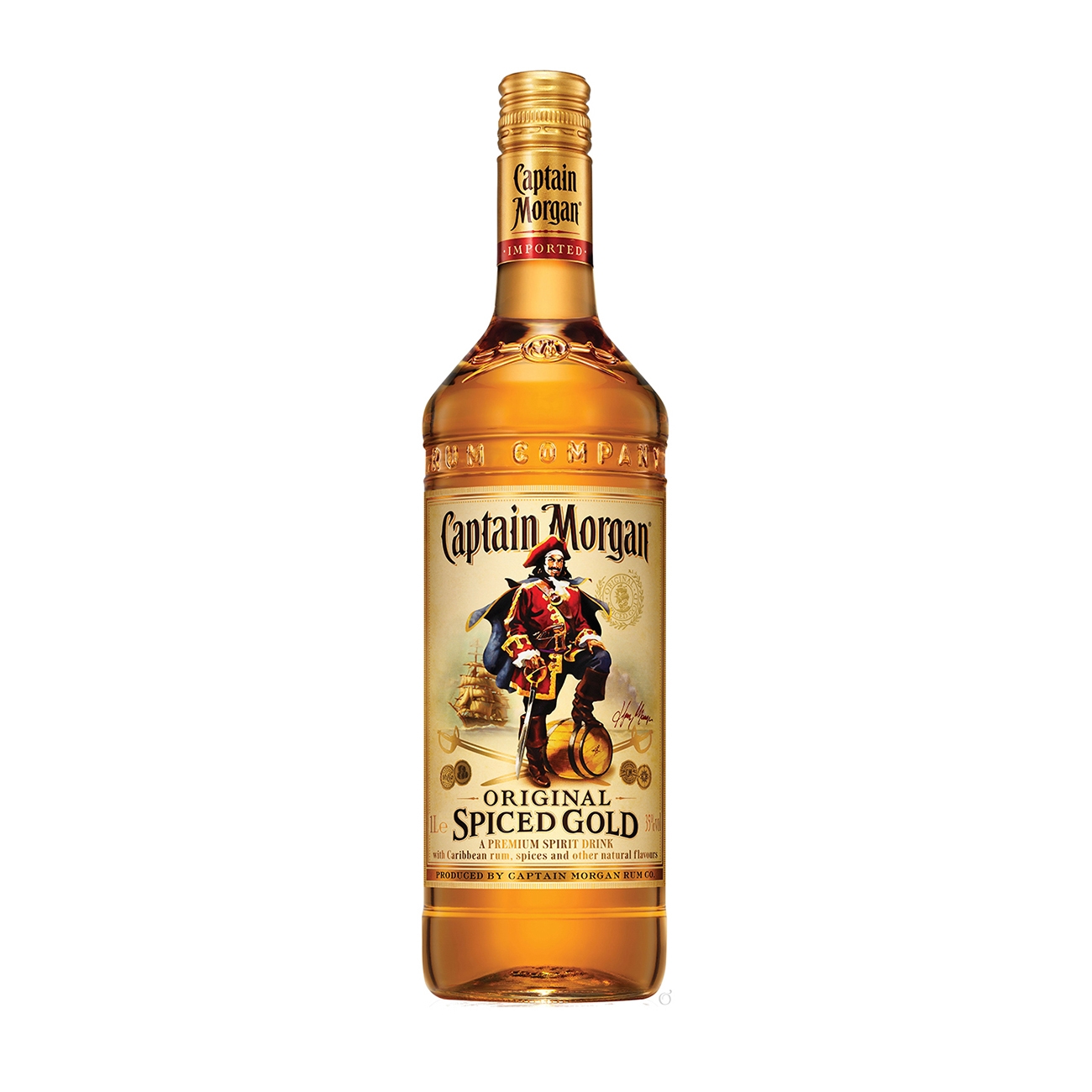 Captain Morgan  FLAVOURED AND SPICED RUM Spiced Rum  1000 ml