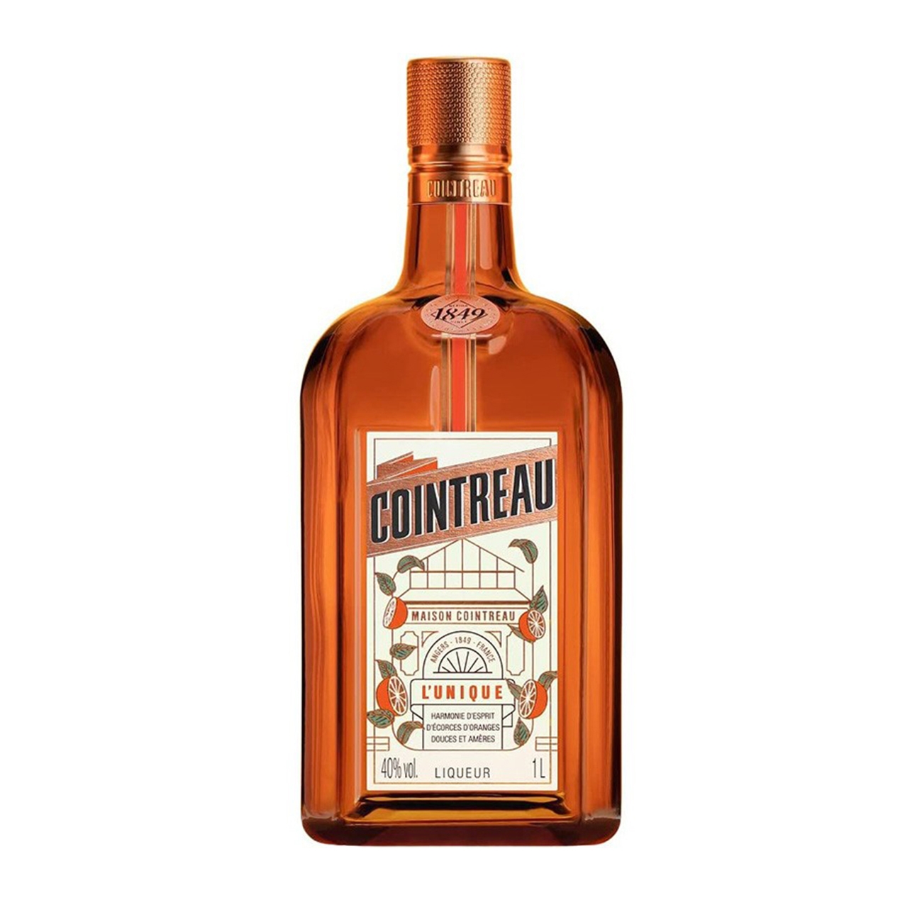 Cointreau  FRUIT LIQUEURS Triple Sec Liqueur L`Unique 1000 ml