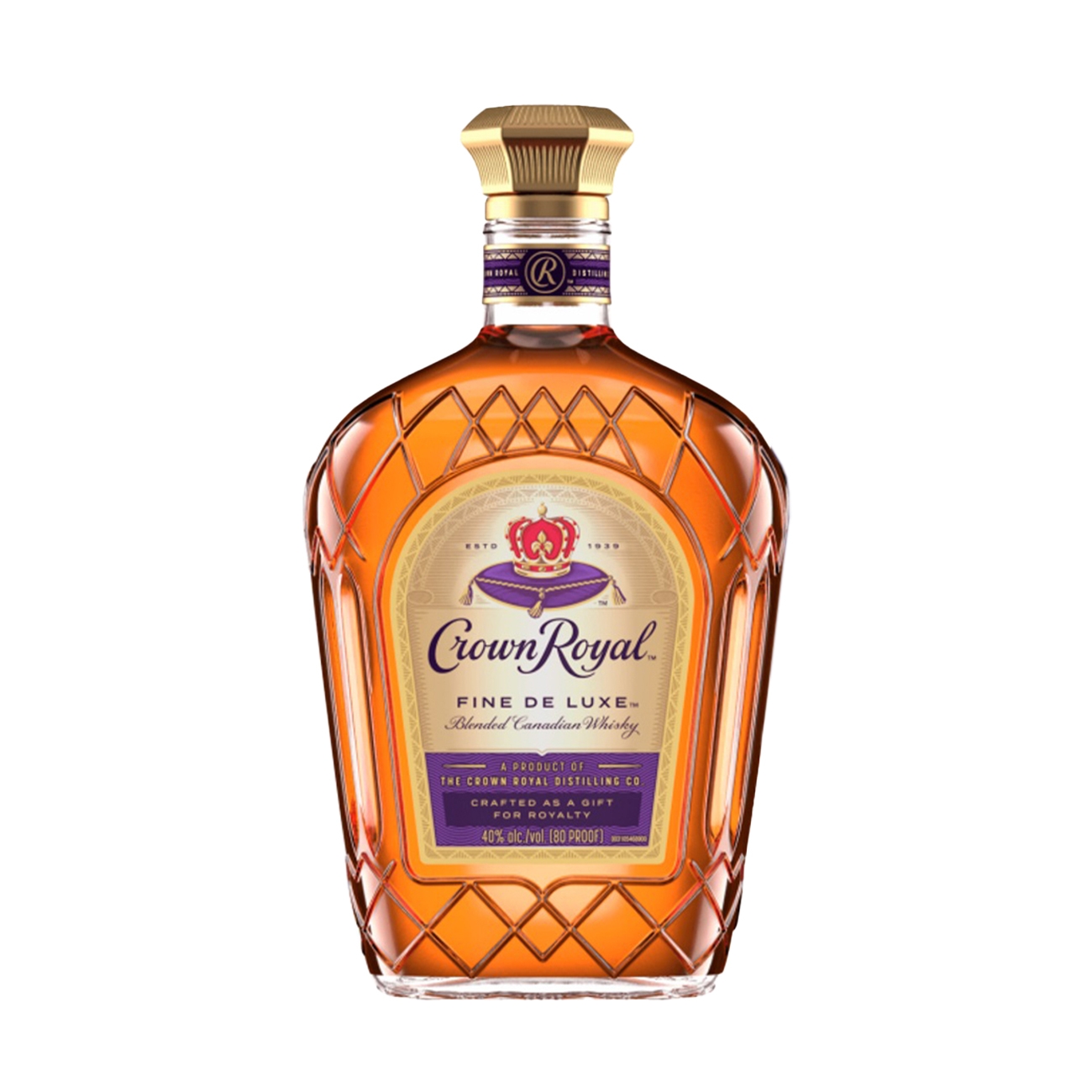 CROWN ROYAL CORN Fine De Luxe Blended Canadian Whisky 1000 ml