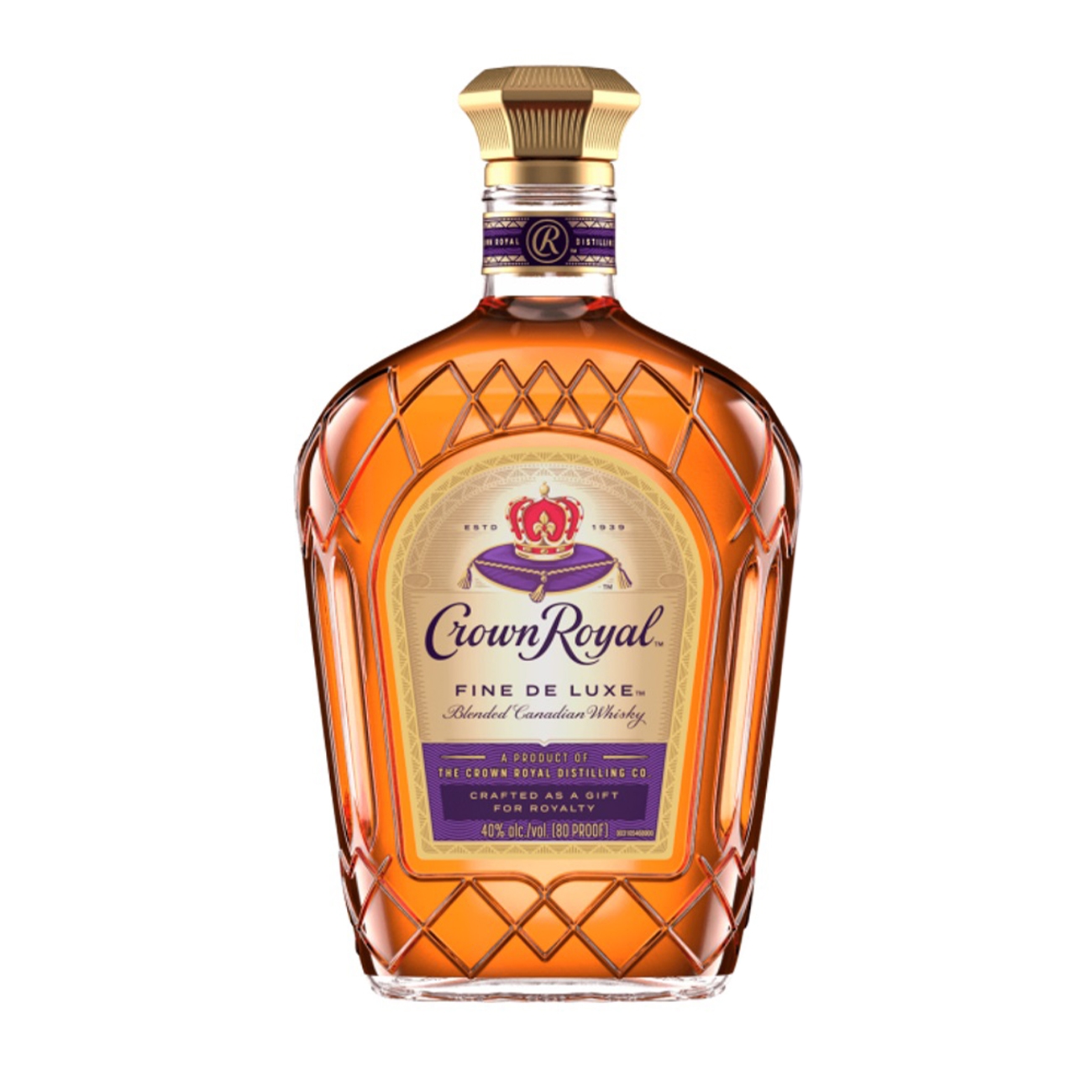 CROWN ROYAL CORN Fine De Luxe Blended Canadian Whisky 1000 ml