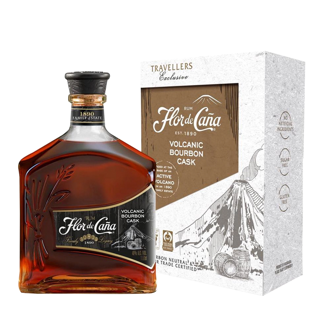 Flor de Cana VINTAGE RUM Volcanic Bourbon Cask 1000 ml