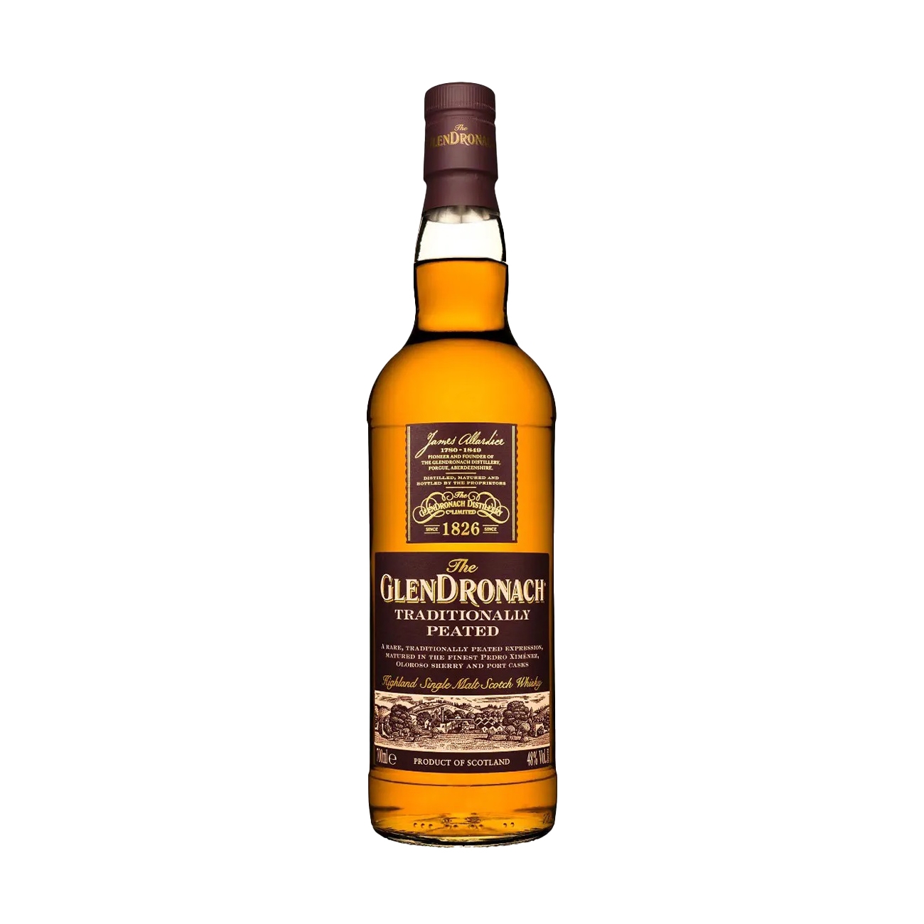 GlenDronach SINGLE MALT Traditionally Peated Highland Single Malt 700 ml