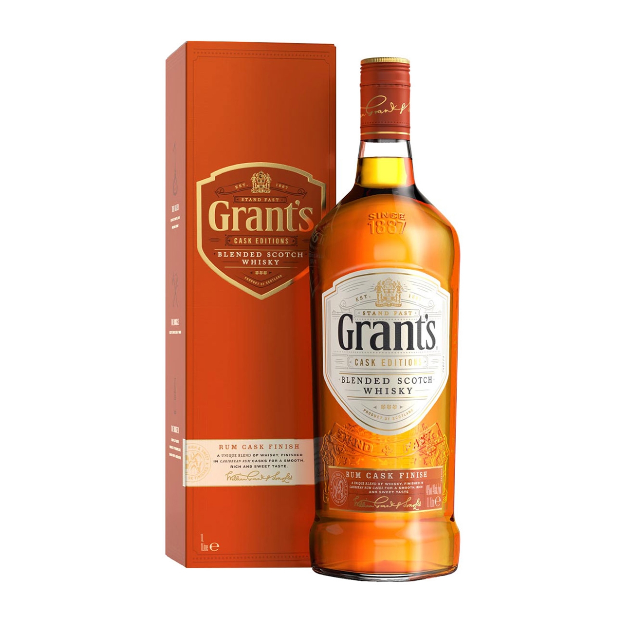 Grant's  BLENDED SCOTCH Rum Cask Finish 1000 ml