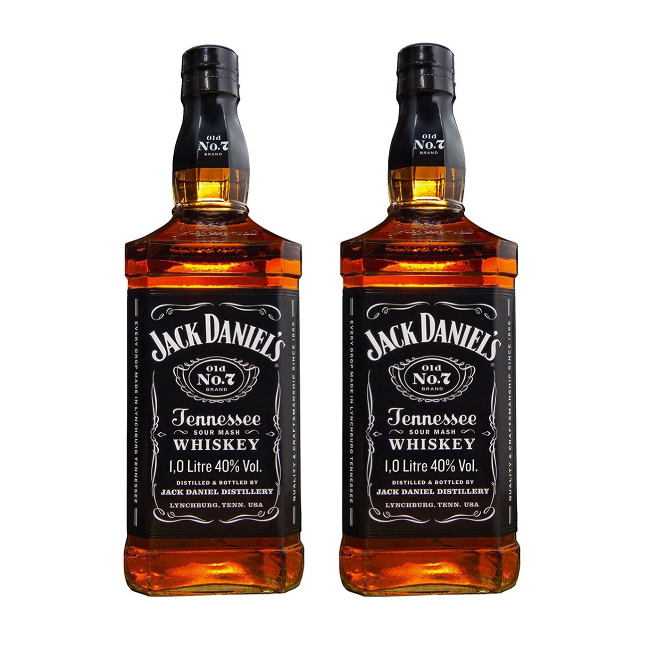 Jack Daniel's TENNESSEE  Black Label Twin Pack 2000 ml