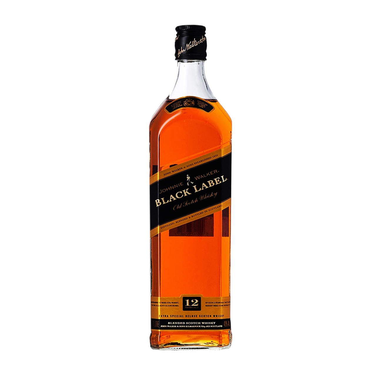 Johnnie Walker  BLENDED SCOTCH Black Label 12 Year Old 1000 ml