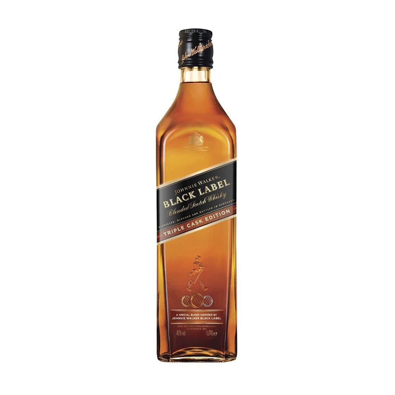 Johnnie Walker  BLENDED SCOTCH Black Label Triple Cask  1000 ml