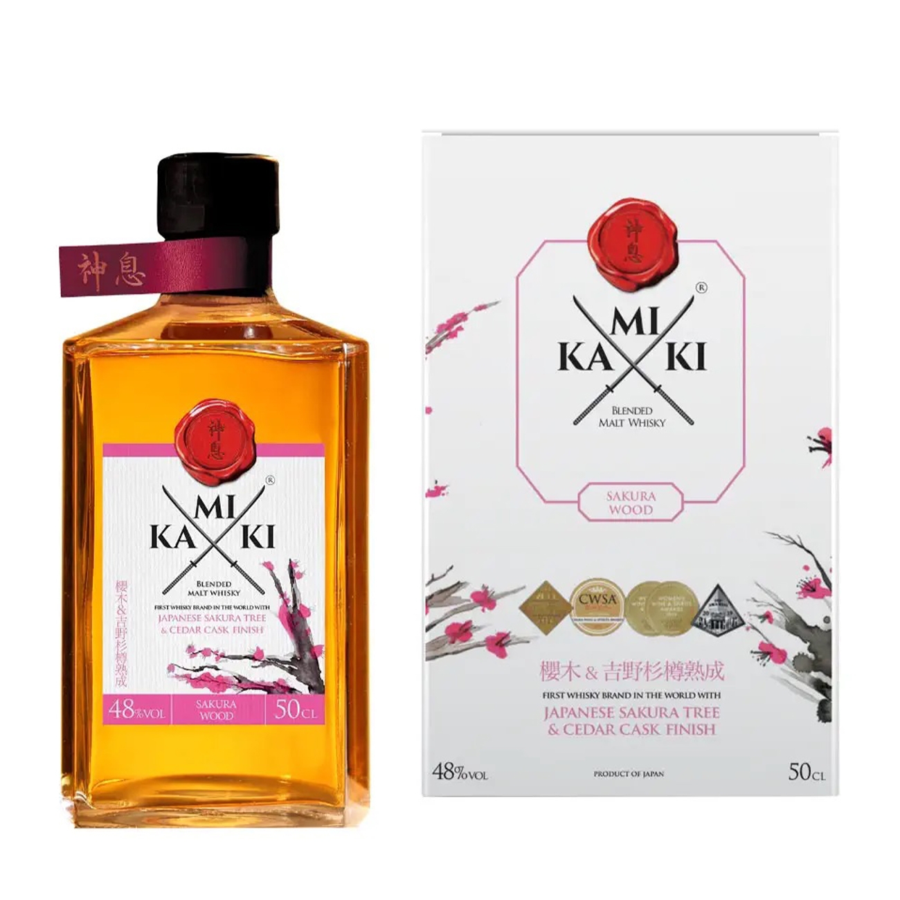 Kamiki BLENDED Sakura Malt Whisky 500 ml