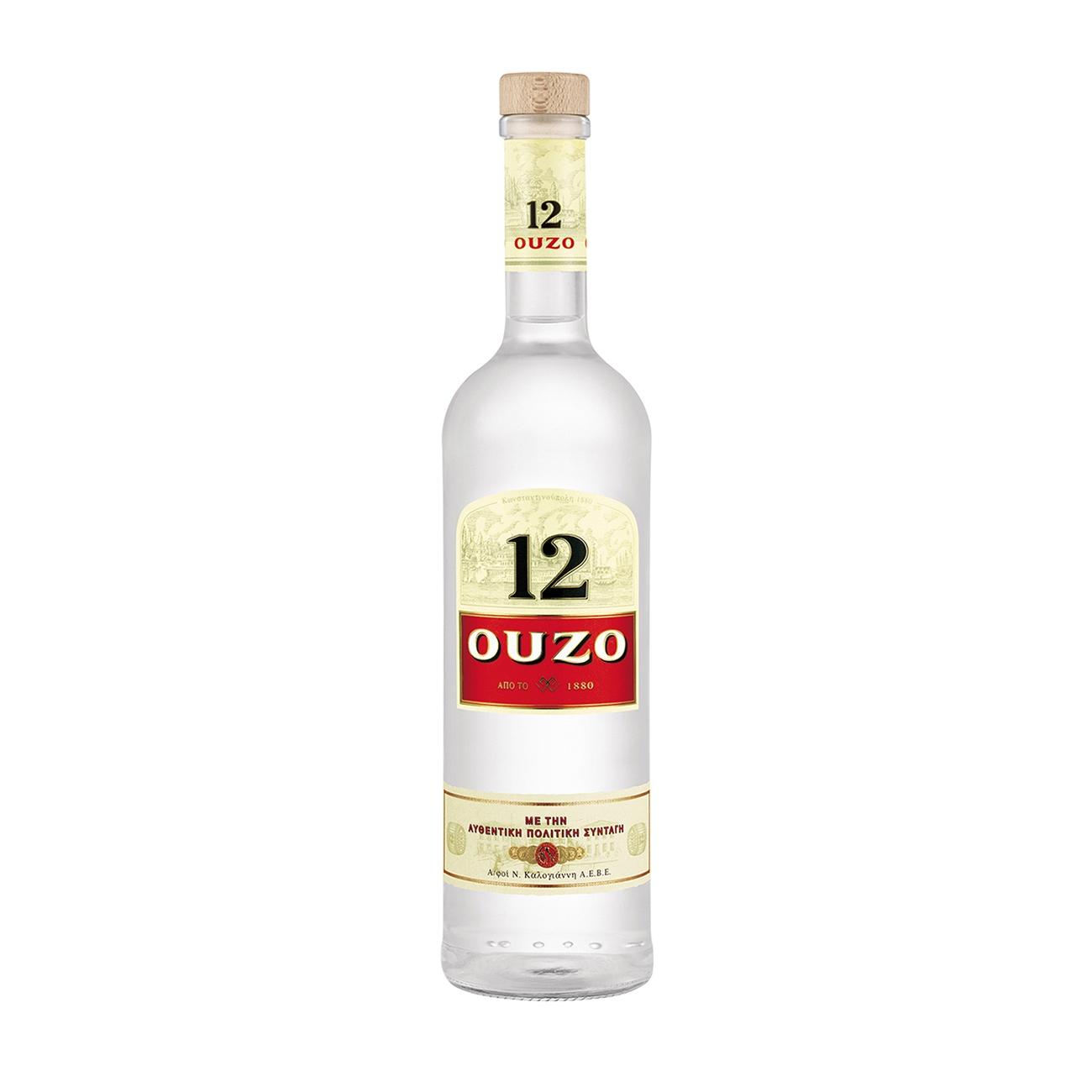 Ouzo  GREEK BRANDY 12 1000 ml