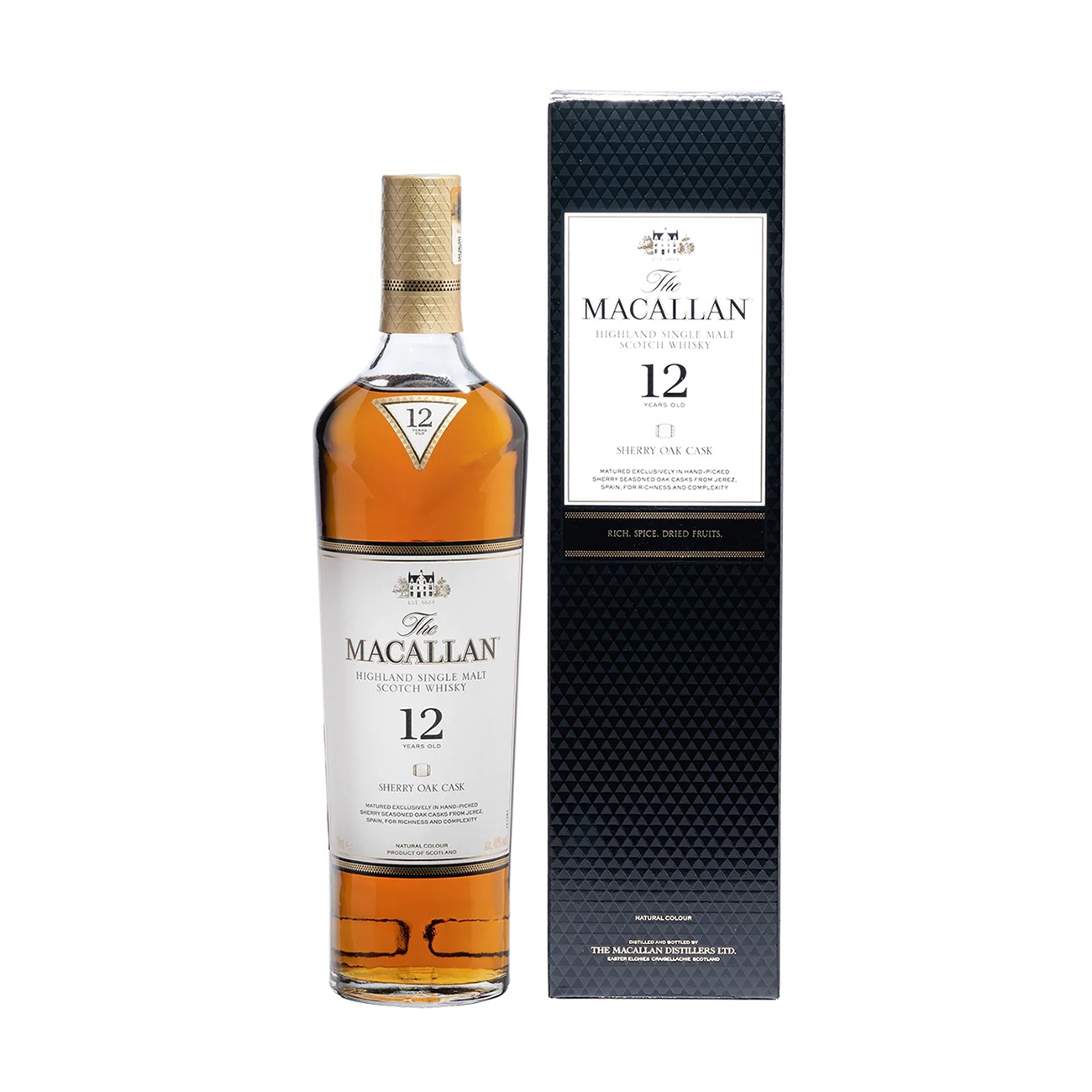 The Macallan SINGLE MALT 12 Year Old Sherry Oak 700 ml