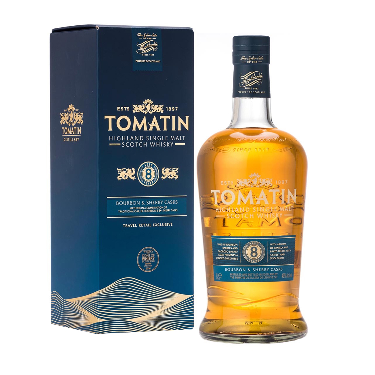 Tomatin SINGLE MALT 8 Years Old 1000 ml